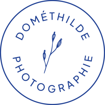 Logo macaron Dométhilde photographe